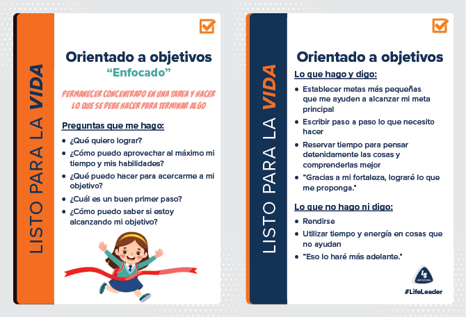 LL Action Card Elementary - Goal-Oriented - Spanish